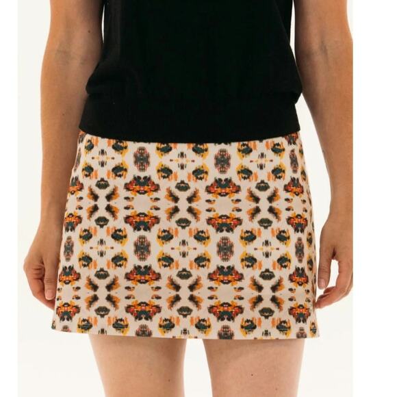 Foraygolf Ikat Tan Multi Skirt Size Medium - Picture 2 of 9